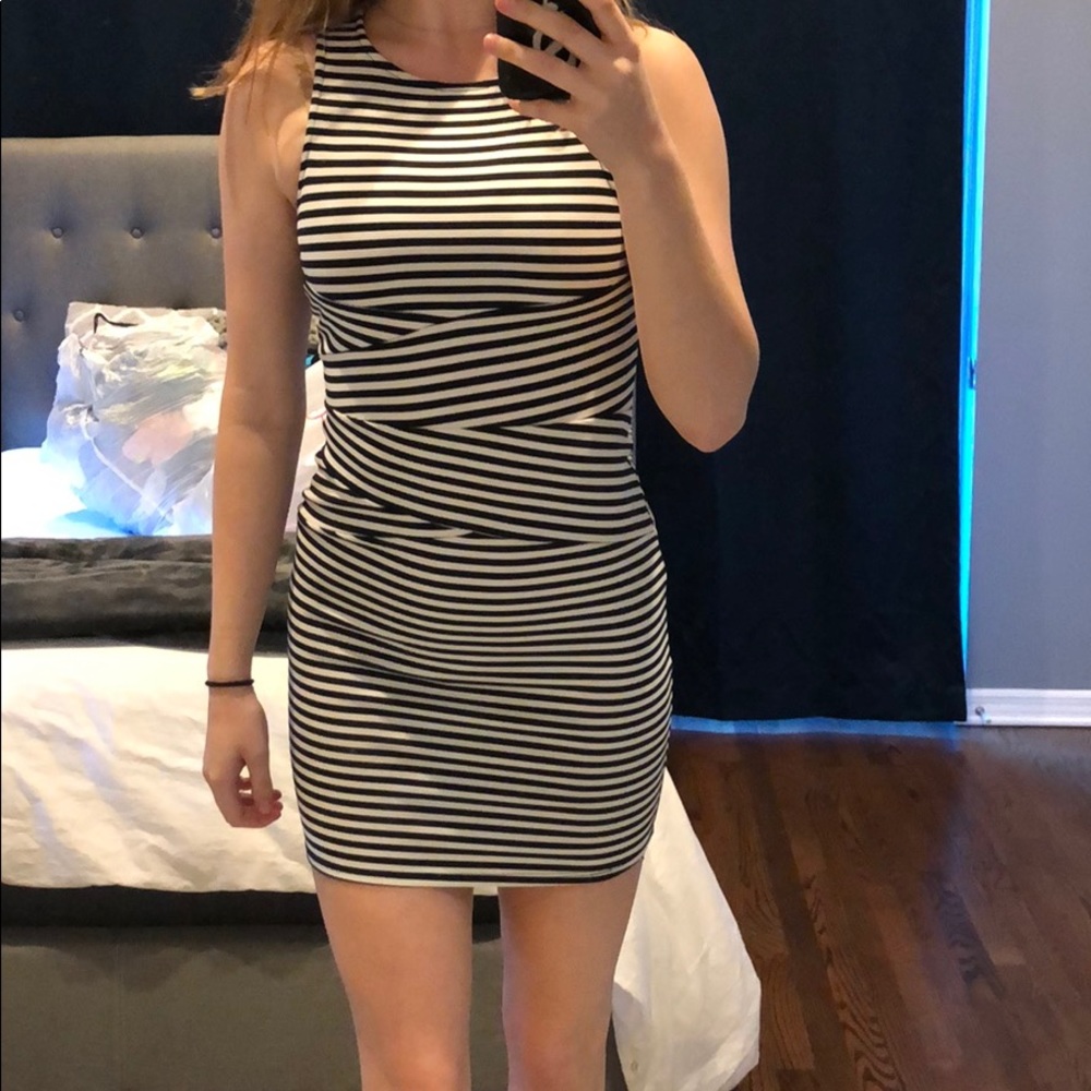 Cute white and black dress